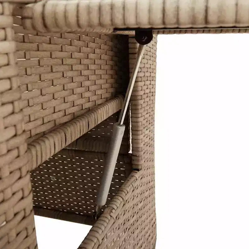 vidaXL Chaise de jardin inclinable en résine tressée et acier thermolaqué Medium