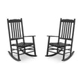 Karl Home | Classic Solid Wood Patio Rocking Chair (Set of 2)