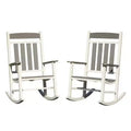 Whisen Outdoor Rocking Chairs Set of 2, Porch Rocking Chair, Patio Oversized Rockers