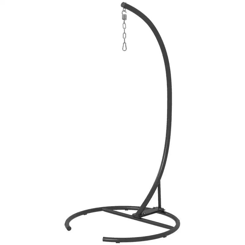 Support de chaise hamac suspendu avec base ronde, 40,2 x 76,8, Noir