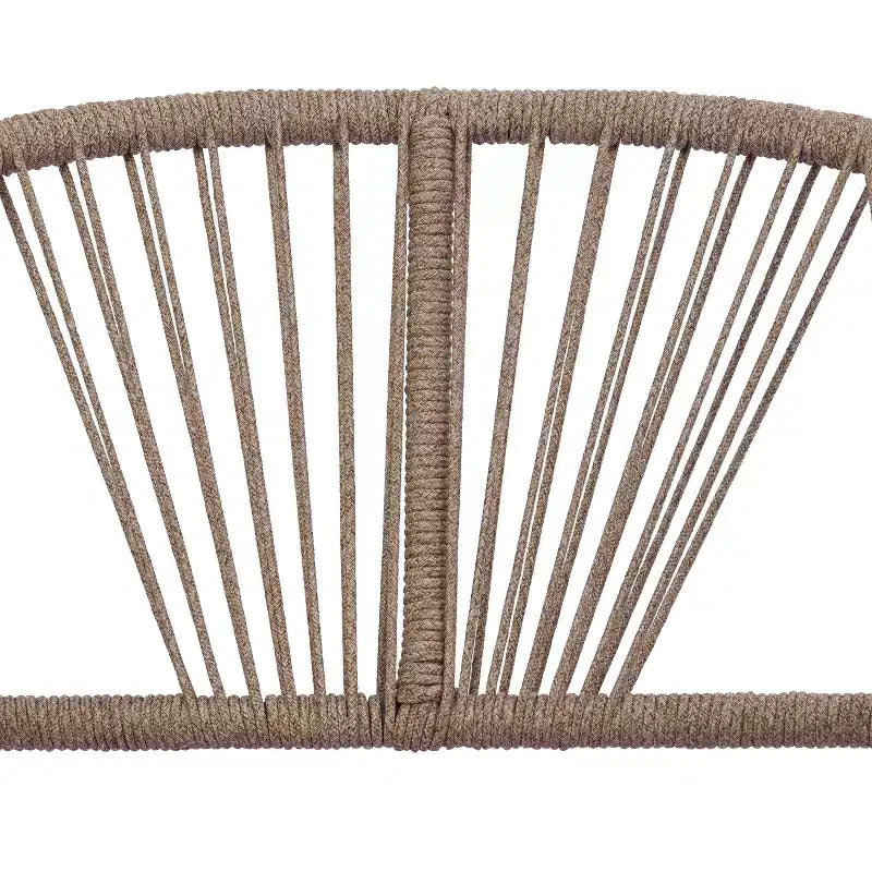 Christopher Knight Home Rheba Fauteuil de jardin club en bois d'acacia courbé avec accents en corde