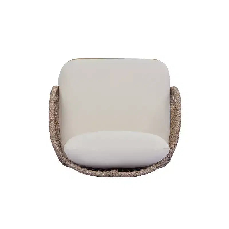 Christopher Knight Home Rheba Fauteuil de jardin club en bois d'acacia courbé avec accents en corde