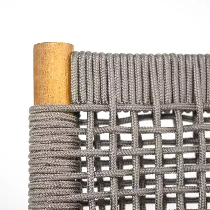 Ensemble de salle à manger d'extérieur 7 pièces Beryle en bois d'acacia et corde avec coussins par Christopher Knight Home