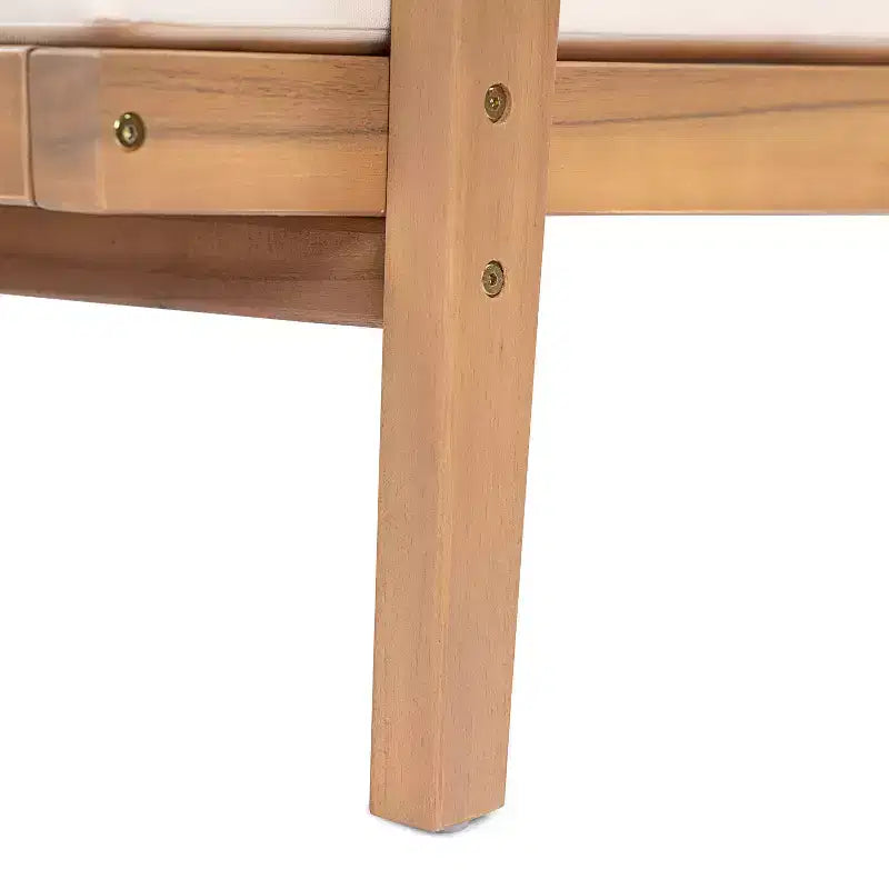 Christopher Knight Home Tiziana Chaise de terrasse moderne nordique en bois d'acacia avec coussins (Lot de 2)
