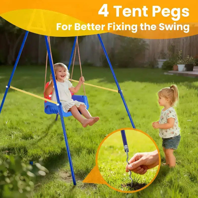 Balançoire pour bébé Gear, ensemble de balançoires 3-en-1 pour l'extérieur, balançoire pour bébé extérieur/intérieur, ensemble de balançoires pour bébé adapté aux enfants de 6 mois et plus
