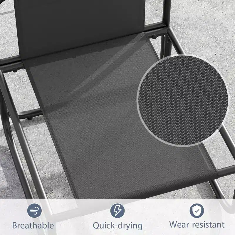 Lot de 2 fauteuils de patio Costway avec coussins amovibles, structure métallique robuste pour piscine