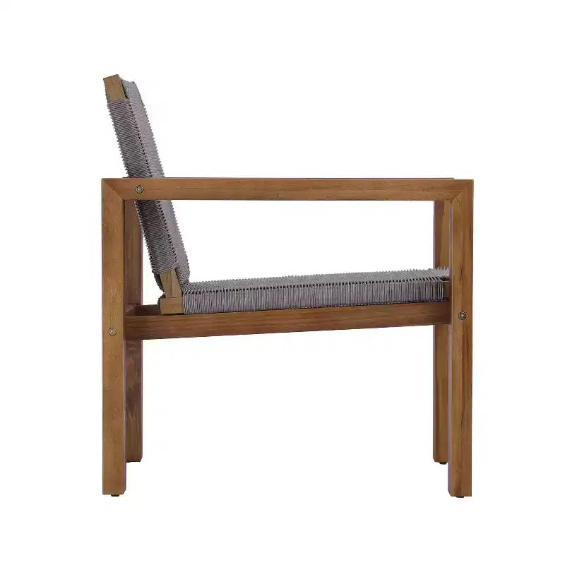 Christopher Knight Home Briar Chaise de club en bois d'acacia et osier bohème pour l'extérieur (Lot de 2)