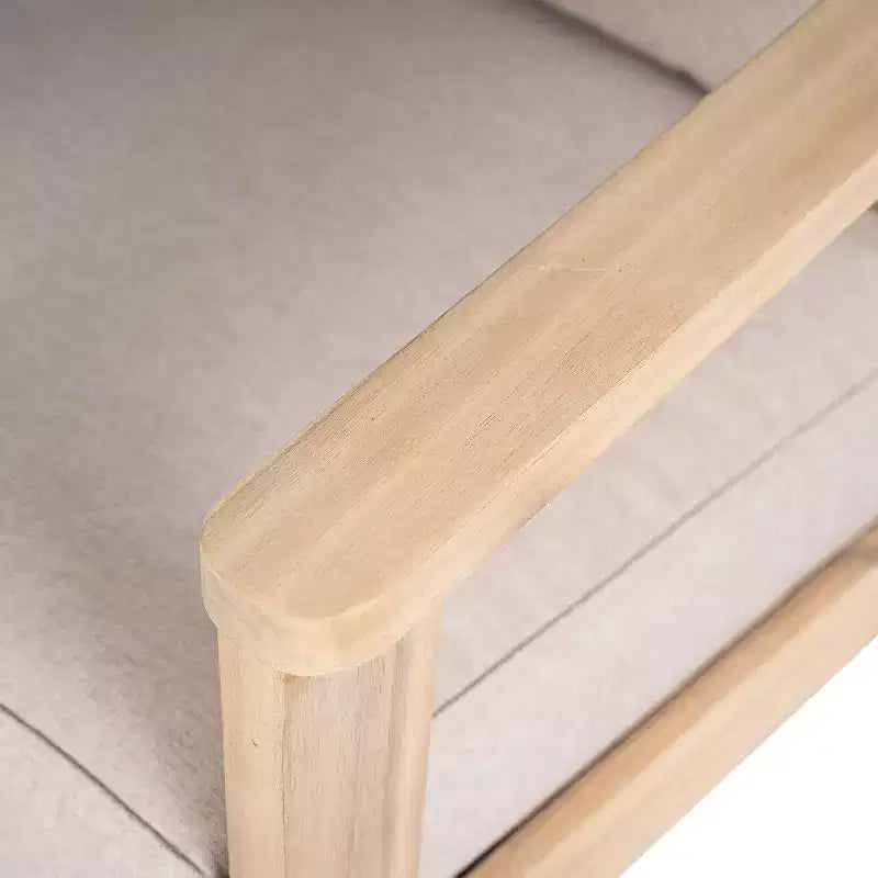 Fauteuil de jardin moderne Christopher Knight Home Valentina en bois d'acacia avec coussin et design en osier