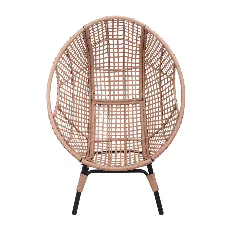 Chaise Œuf Moderne Larkin GDFStudio en Acier Galvanisé et Polyester