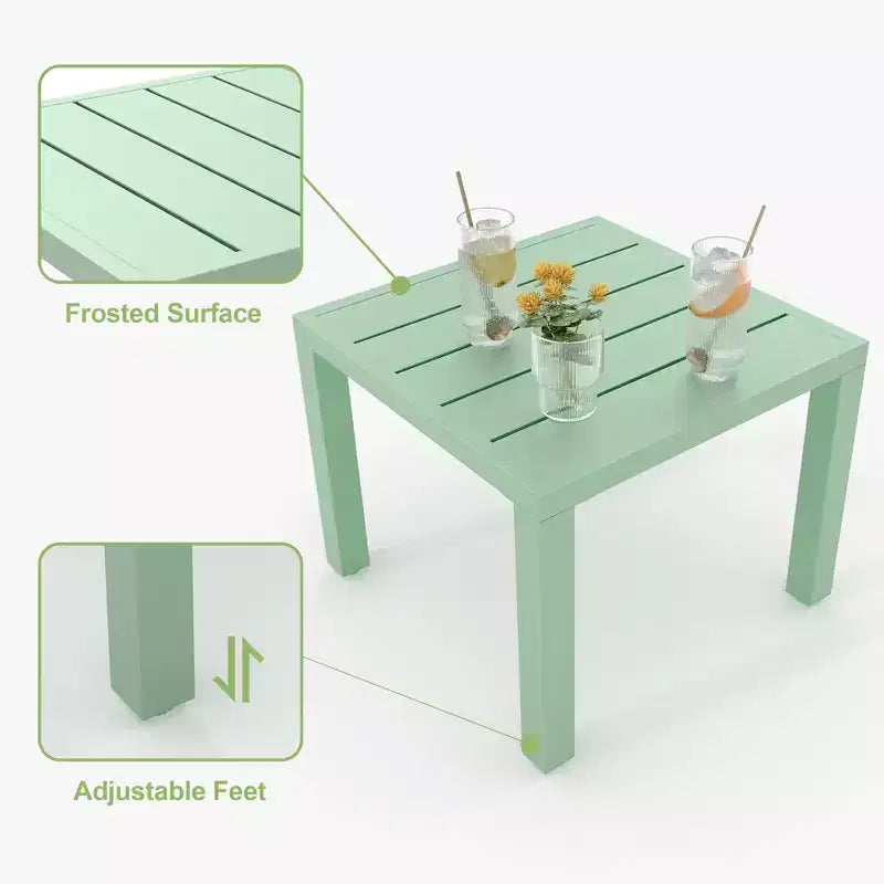 Ensemble 3 pièces de dossier élégant en fer forgé avec motifs floraux sculptés à la main, mobilier d'extérieur universel pour patio et jardin