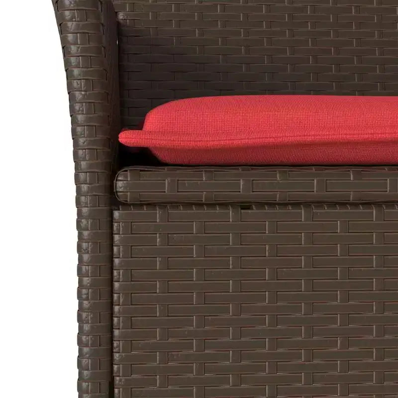 vidaXL Chaises de jardin avec coussins 2 pcs Résine tressée