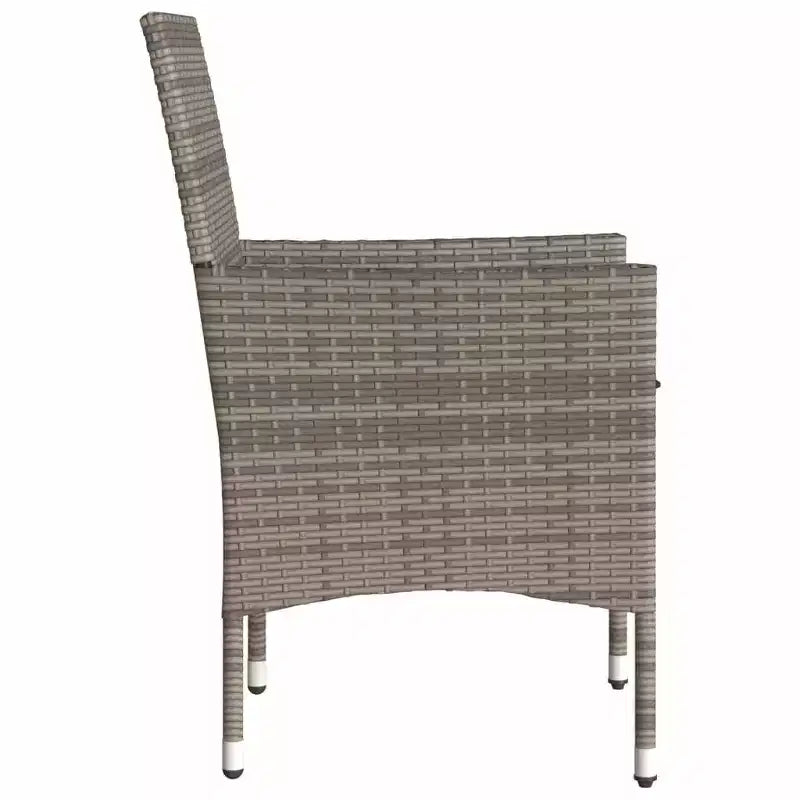 vidaXL Chaises de jardin avec coussins 2 pcs Résine tressée