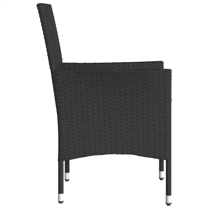 vidaXL Chaises de jardin avec coussins 2 pcs Résine tressée