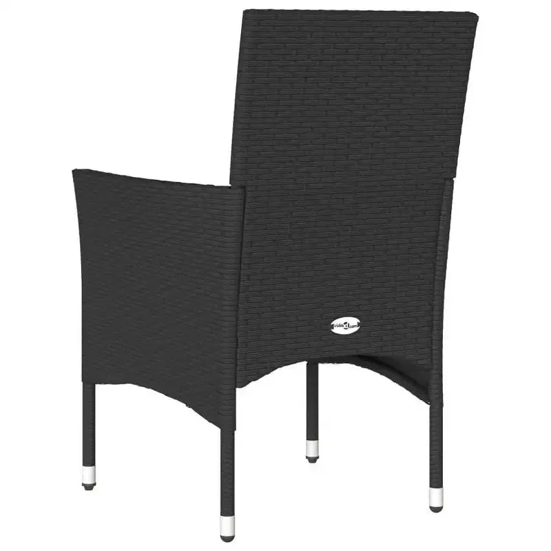 vidaXL Chaises de jardin avec coussins 2 pcs Résine tressée