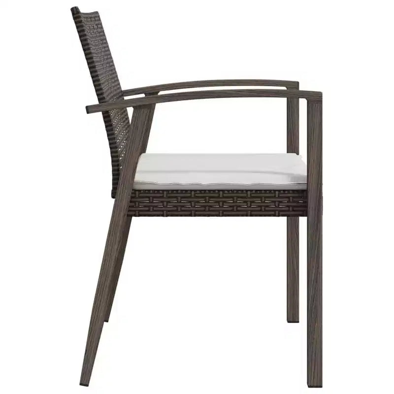vidaXL Chaises de jardin lot de 6 en résine tressée et acier robustes