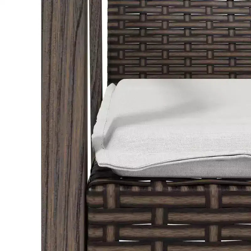vidaXL Chaises de jardin lot de 6 en résine tressée et acier robustes