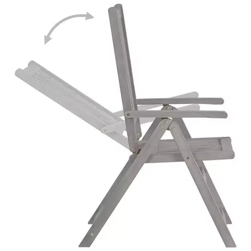 vidaXL Ensemble de 6 Chaises de Jardin en Bois d'Acacia Massif Standard Pliables