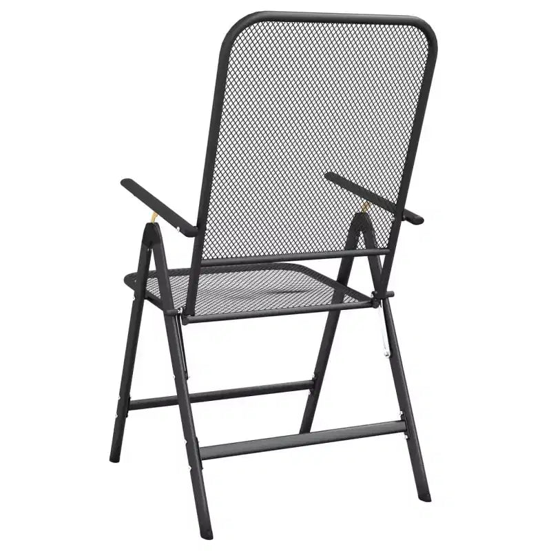 vidaXL Lot de 2 chaises de jardin pliantes