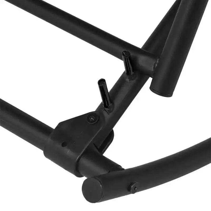 vidaXL Chaise de jardin noire en acier standard Chaise de jardin pliable