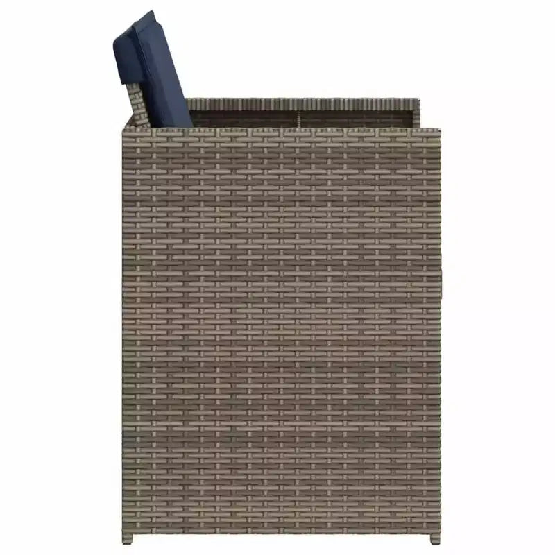 vidaXL Chaise de jardin gris rotin PE Chaise de jardin pliable standard