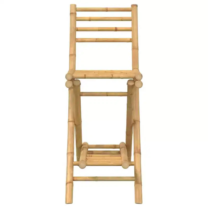 vidaXL Tabouret de bar d'extérieur en bambou naturel Taille standard