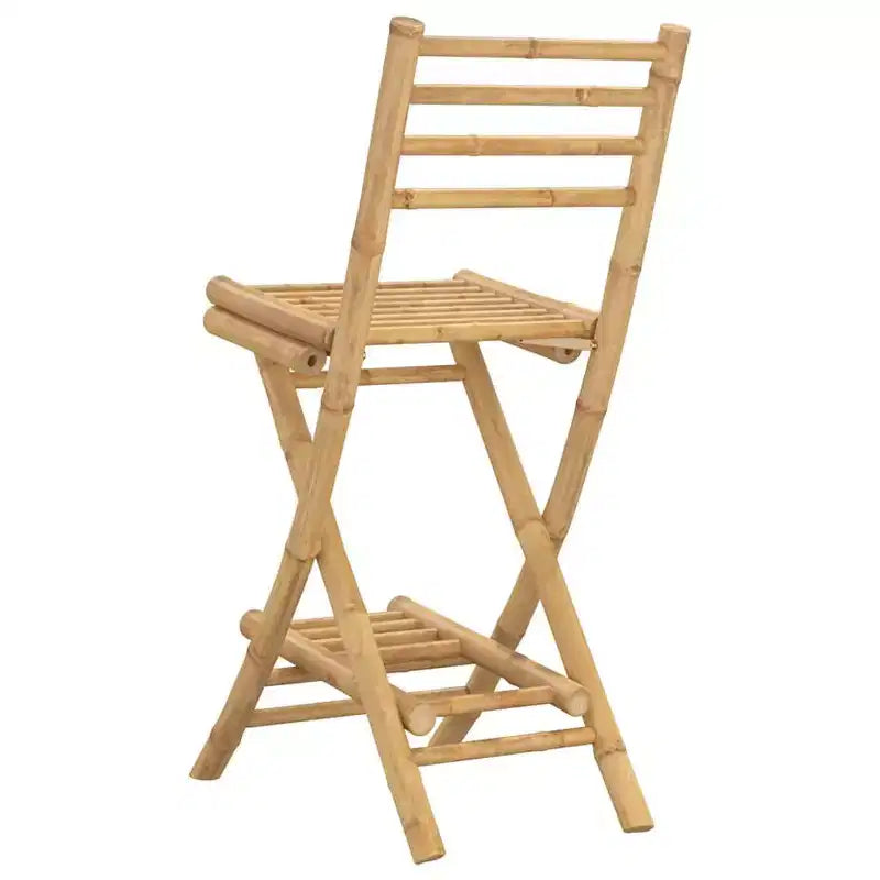 vidaXL Tabouret de bar d'extérieur en bambou naturel Taille standard