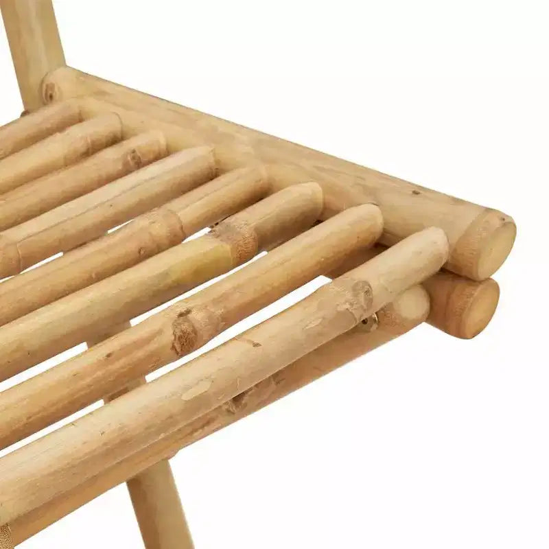 vidaXL Tabouret de bar d'extérieur en bambou naturel Taille standard