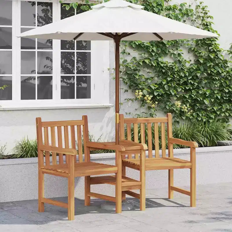 vidaXL Chaise Marron 152 x 63 x 89 cm Bois de teck massif