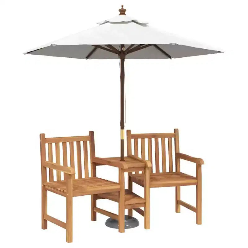 vidaXL Chaise Marron 152 x 63 x 89 cm Bois de teck massif