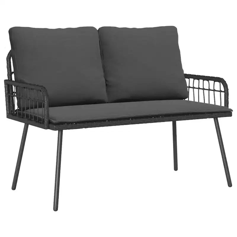 vidaXL Garden Bench Anthracite 44.88 x 25.20 x 35.43 in Steel