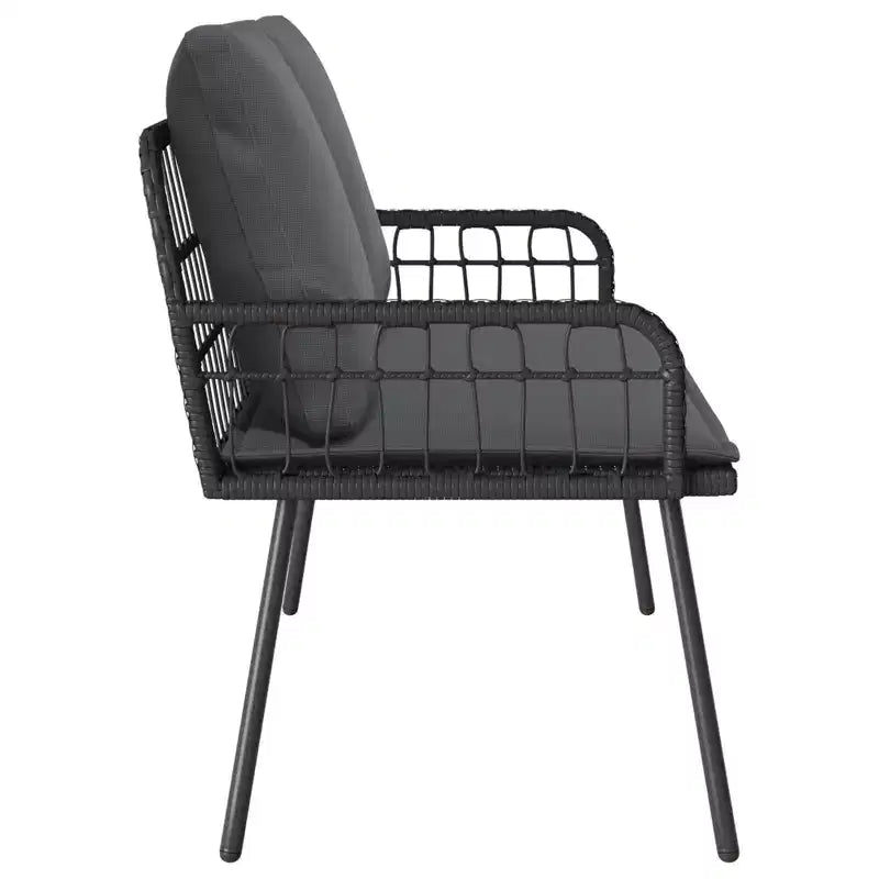 vidaXL Banc de jardin anthracite 114 x 64 x 90 cm en acier