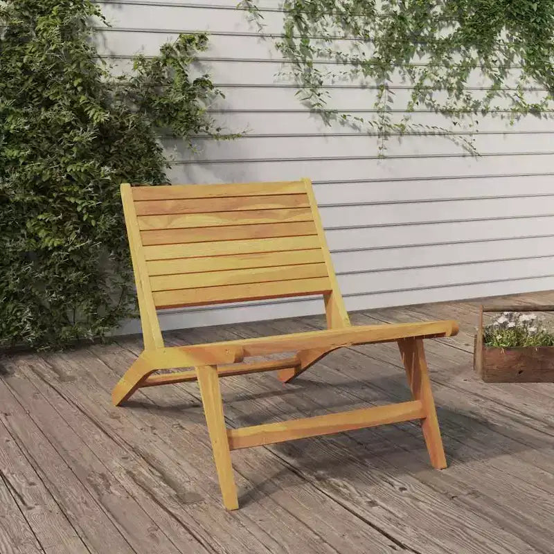 vidaXL Chaise de jardin en teck Bois de teck massif Standard Pliable