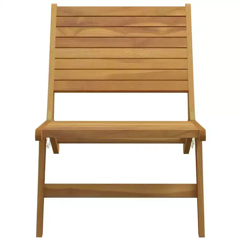 vidaXL Chaise de jardin en teck Bois de teck massif Standard Pliable
