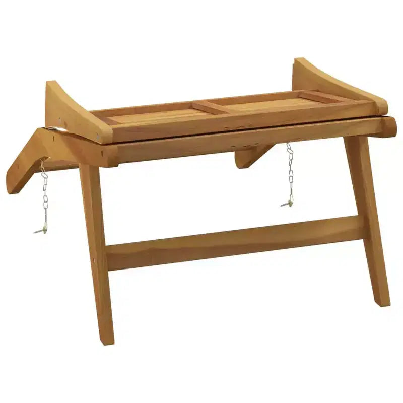 vidaXL Chaise de jardin en teck Bois de teck massif Standard Pliable