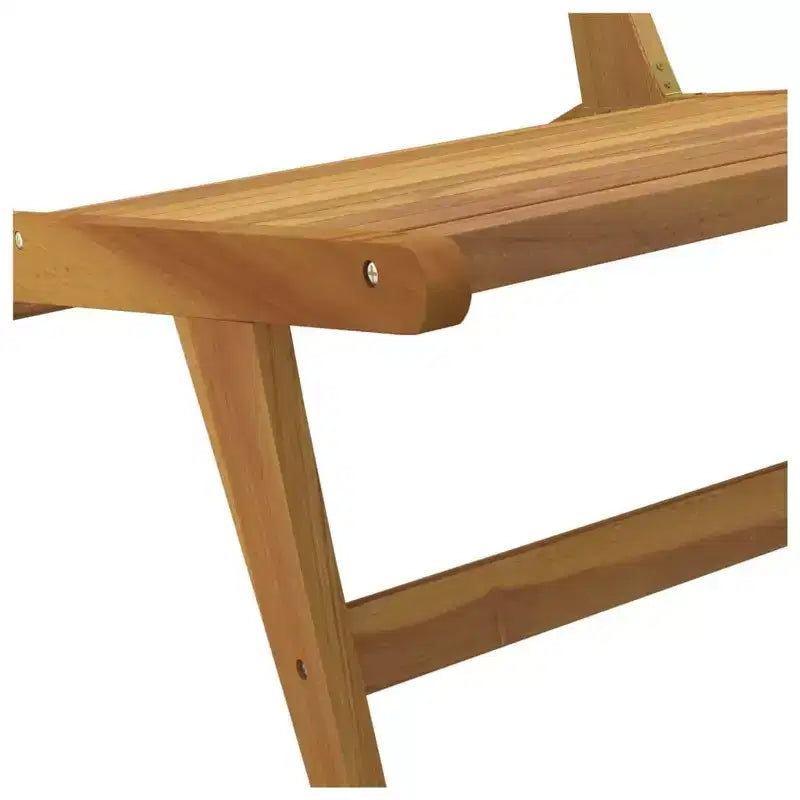 vidaXL Chaise de jardin en teck Bois de teck massif Standard Pliable