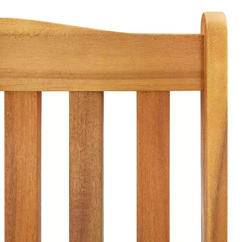 vidaXL Fauteuil à bascule marron en bois d'acacia massif Grand Durable
