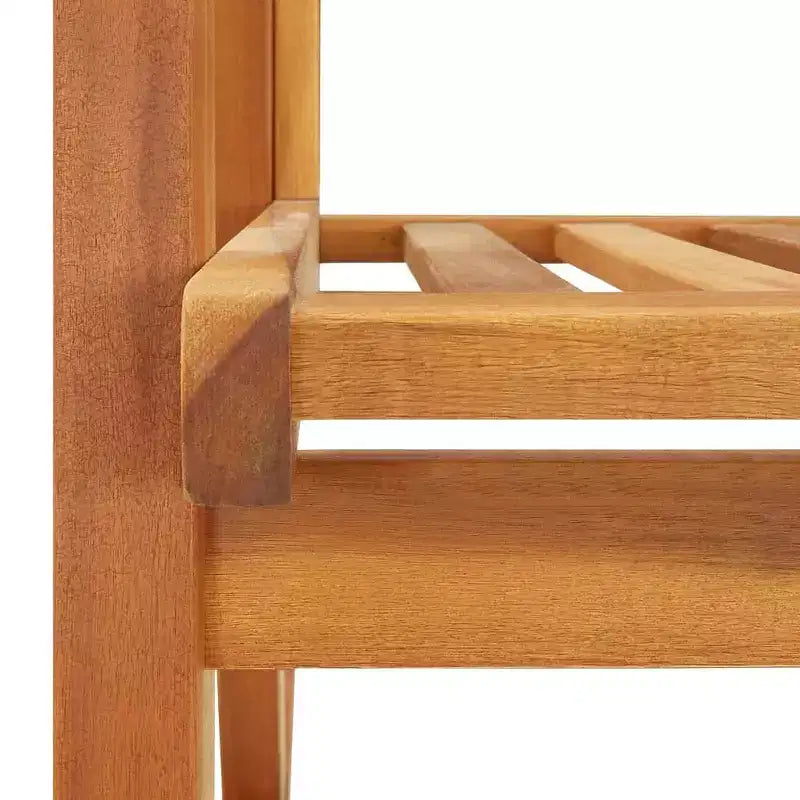 vidaXL Fauteuil à bascule marron en bois d'acacia massif Grand Durable