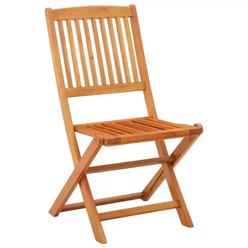 vidaXL Chaises de jardin lot de 2 Bois naturel Bois d'eucalyptus massif Standard