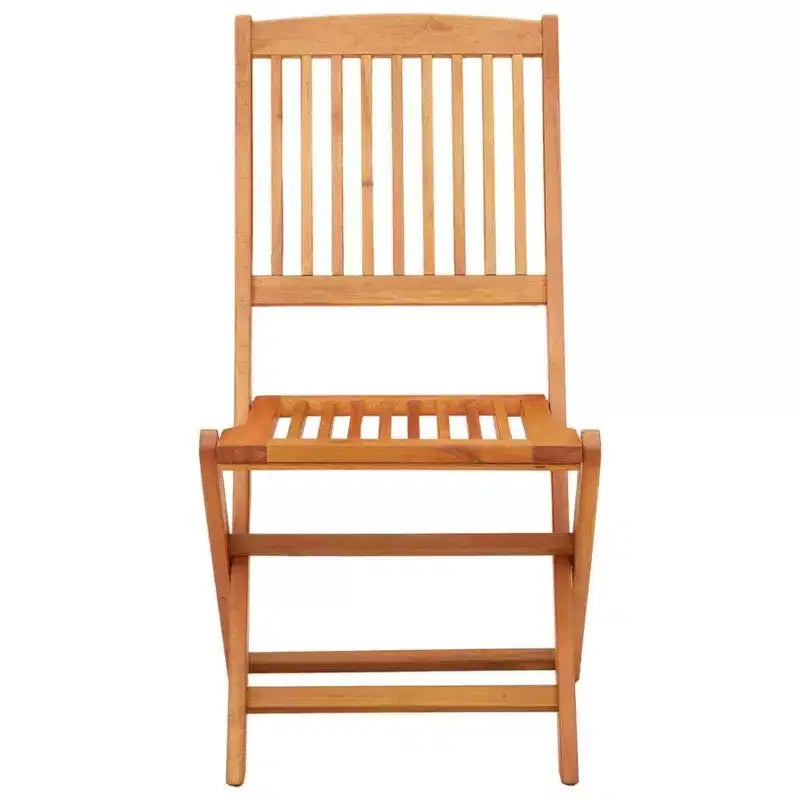 vidaXL Chaises de jardin lot de 2 Bois naturel Bois d'eucalyptus massif Standard