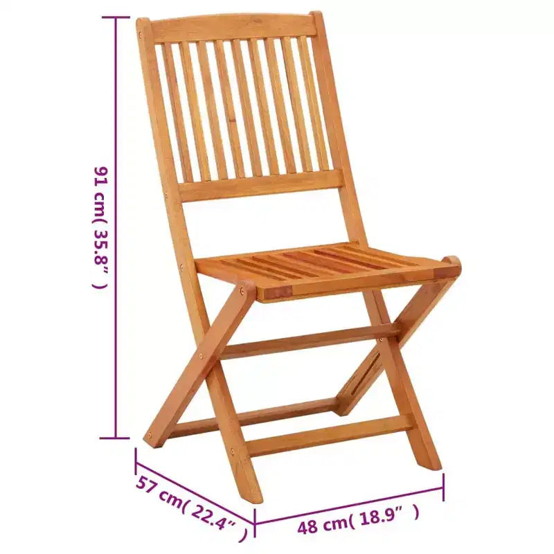 vidaXL Chaises de jardin lot de 2 Bois naturel Bois d'eucalyptus massif Standard