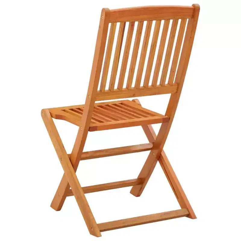 vidaXL Chaises de jardin lot de 2 Bois naturel Bois d'eucalyptus massif Standard