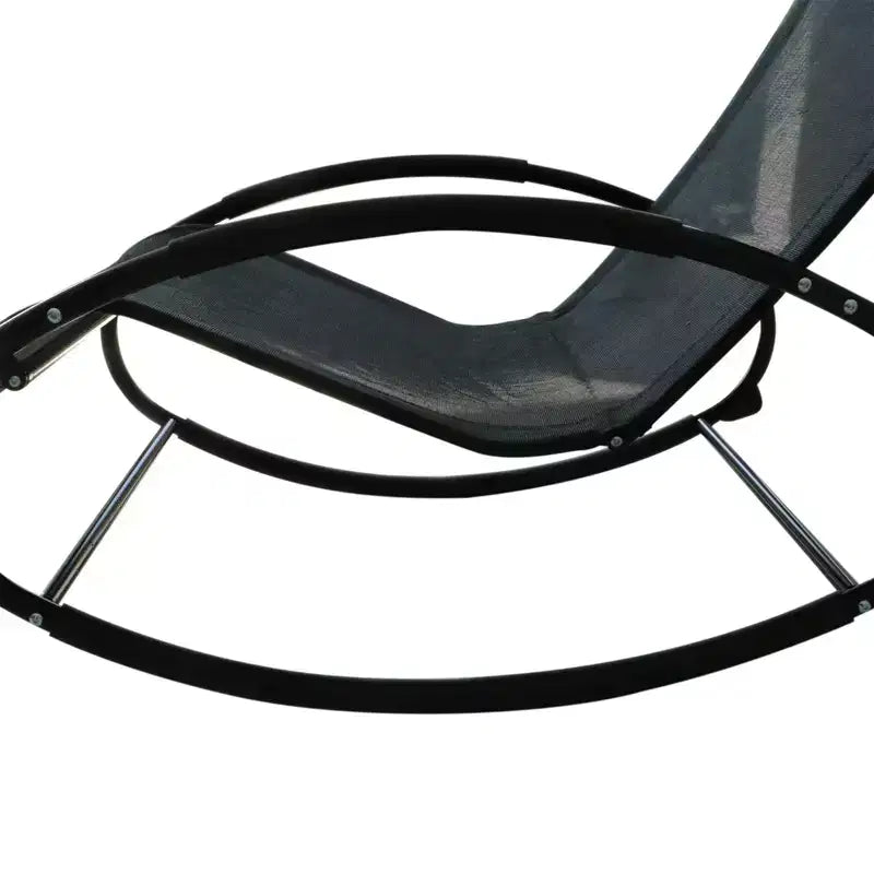 Chaise longue transat zéro gravité pour piscine et terrasse avec oreiller amovible