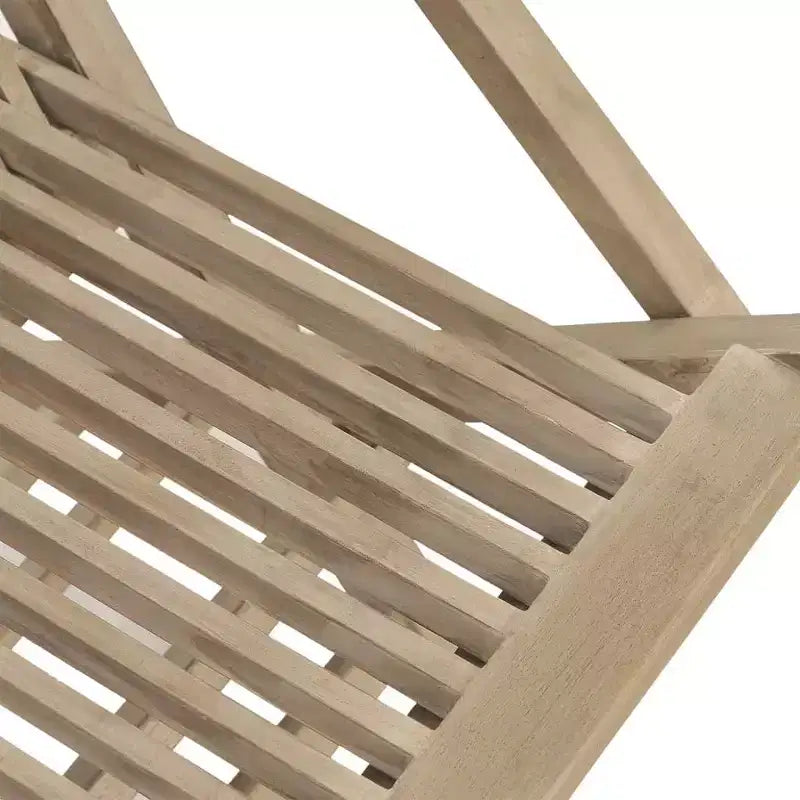 vidaXL Lot de 4 chaises de jardin pliantes en bois de teck massif Standard