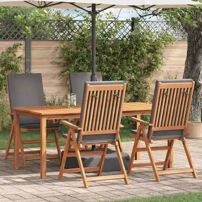 vidaXL Chaises de jardin 4 pcs et 57 x 71,5 x 104 cm