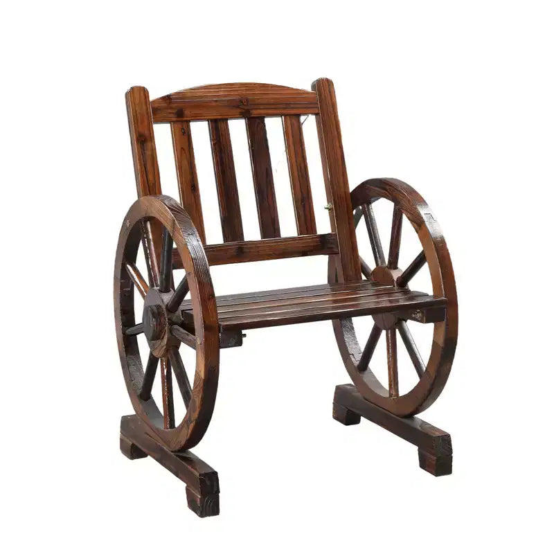 Karl Home | Wagon-Inspired Solid Wood Patio Dining Chair