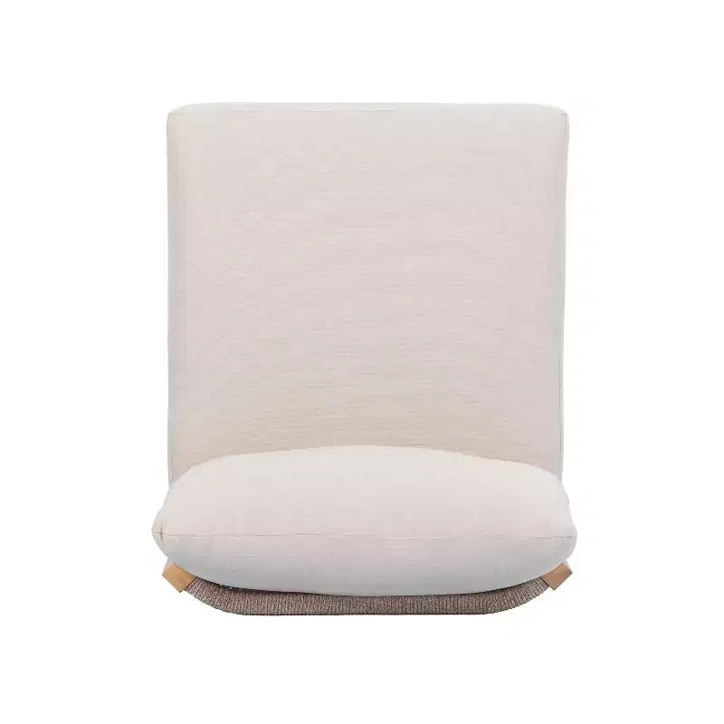 ModernLuxe Chaise de Patio 1 ou 2 Pièces en Bois d'Acacia, Fauteuil Club d'Extérieur Tressé en Corde avec Coussin Imperméable, Teck Clair + Beige