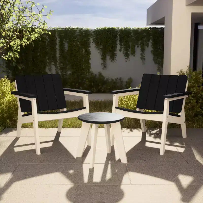Fauteuils de jardin modernes en PEHD Pacifica WestinTrends (lot de 2)