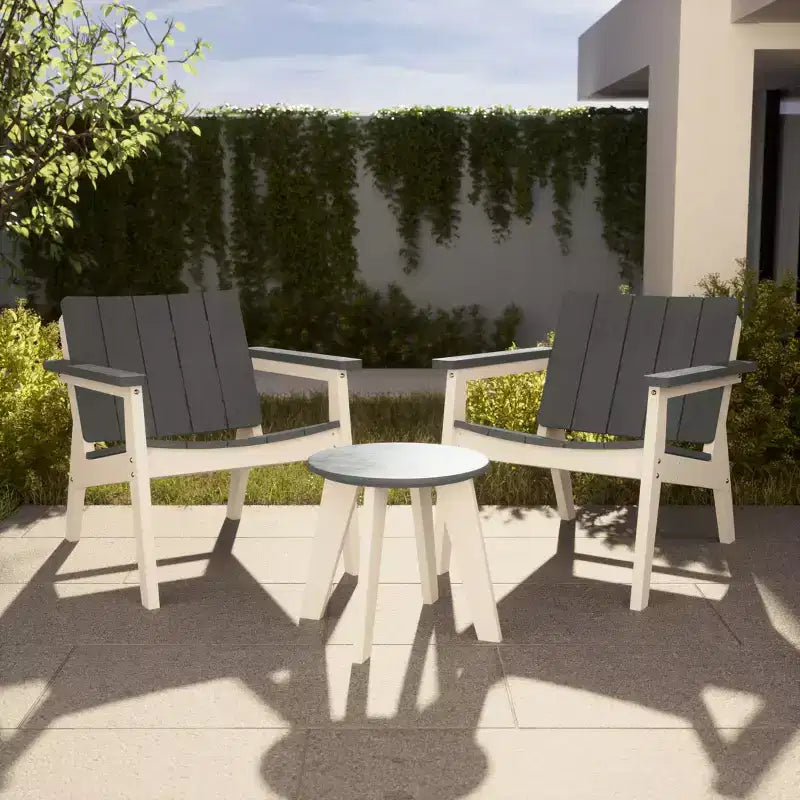 Fauteuils de jardin modernes en PEHD Pacifica WestinTrends (lot de 2)