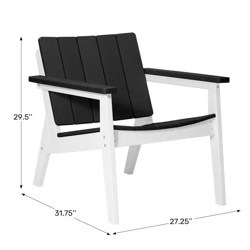 Fauteuils de jardin modernes en PEHD Pacifica WestinTrends (lot de 2)