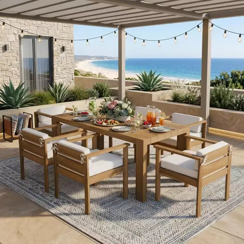 Polibi 7-Piece All-Weather Patio Dining Set